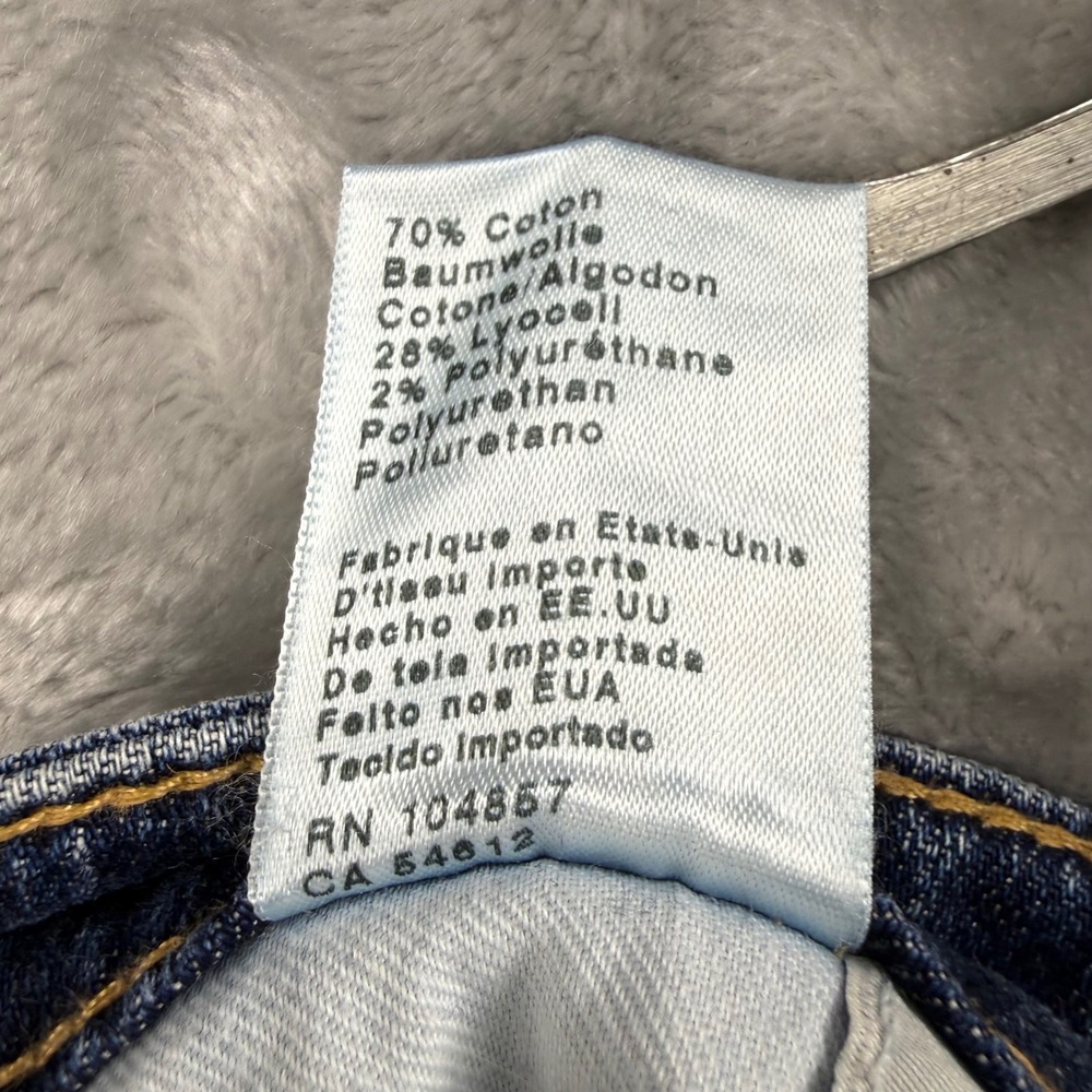 AG Adriano Goldschmied Stilt Roll-Up Cigarette Capri Blue Distressed Size 30 Y2K - Picture 16 of 16